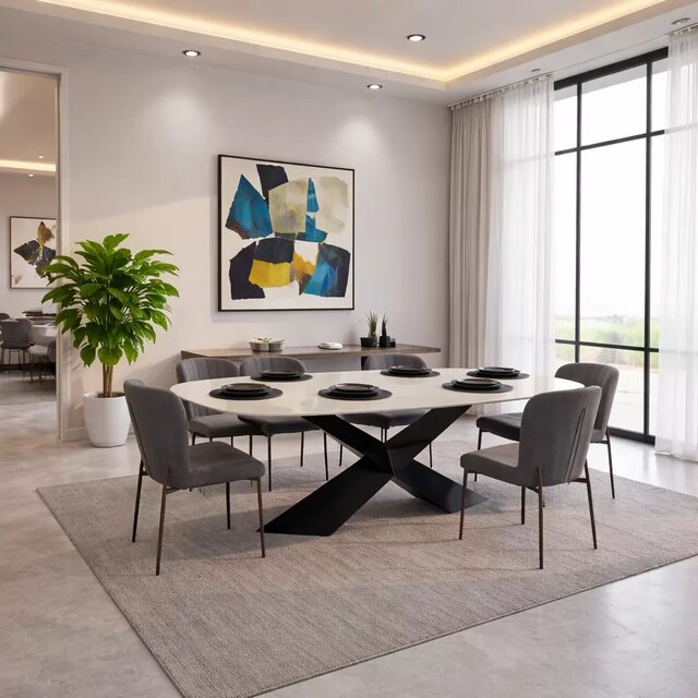 Prism ceramic dining table