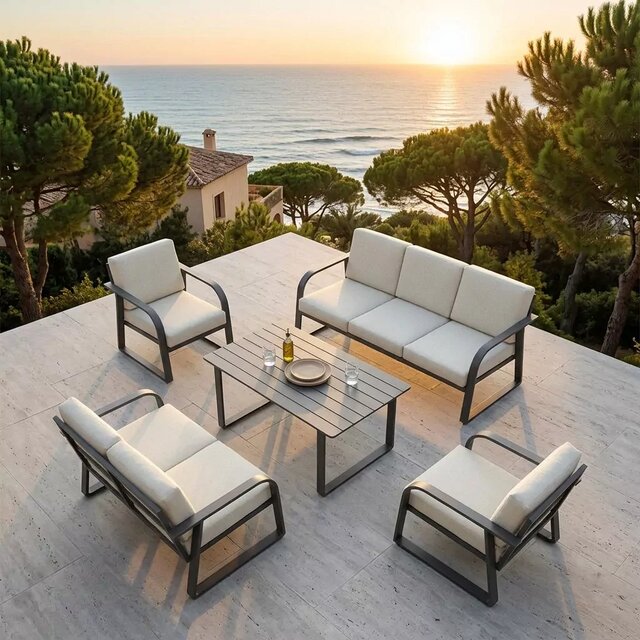 Tropez outdoor sofa set (7 seats)