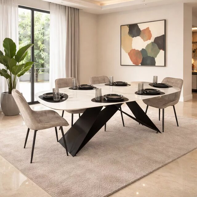Vanessa ceramic dining table